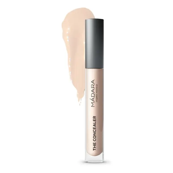 MÁDARA Organic Skincare | Luminous Perfecting Concealer 4ml, Dewy finish, With hyaluronic acid, Natural concealer for dark circles and blemishes, Vegan, COSMOS natural certified