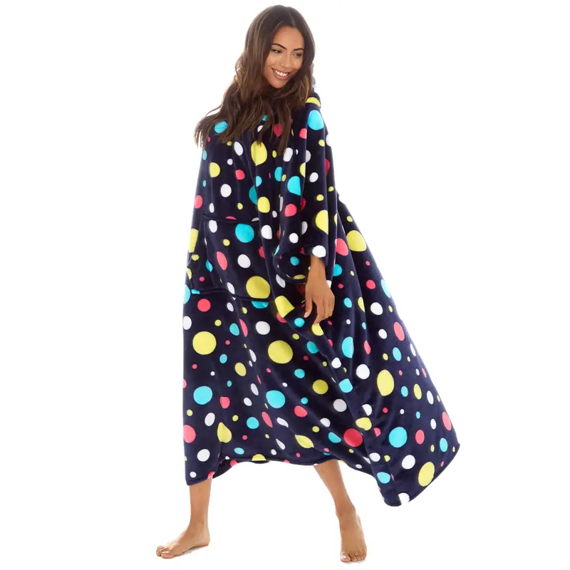 Style It Up Women's Oversized Fleece Hoodie Blanket with Kangaroo Pocket - Comfortable, Womenswear 4