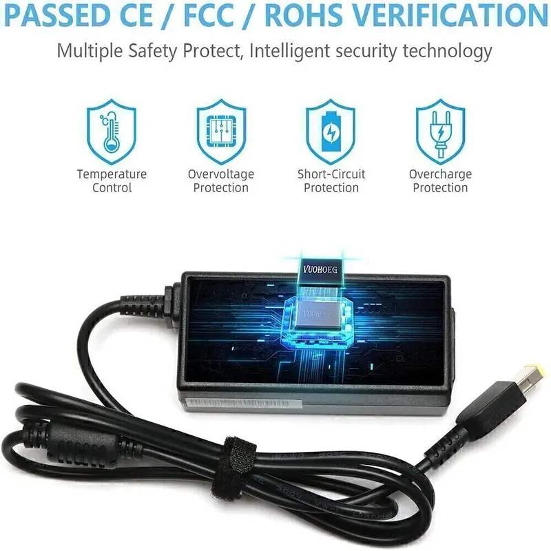 For Lenovo Acer HP Apple Sony ASUS 65W TYPE-C USB-C Laptop Power Adapter Charger 7