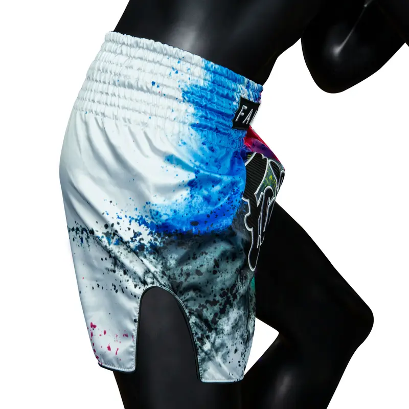 Fairtex Acid Jazz Muay Thai Fight Shorts - White 3