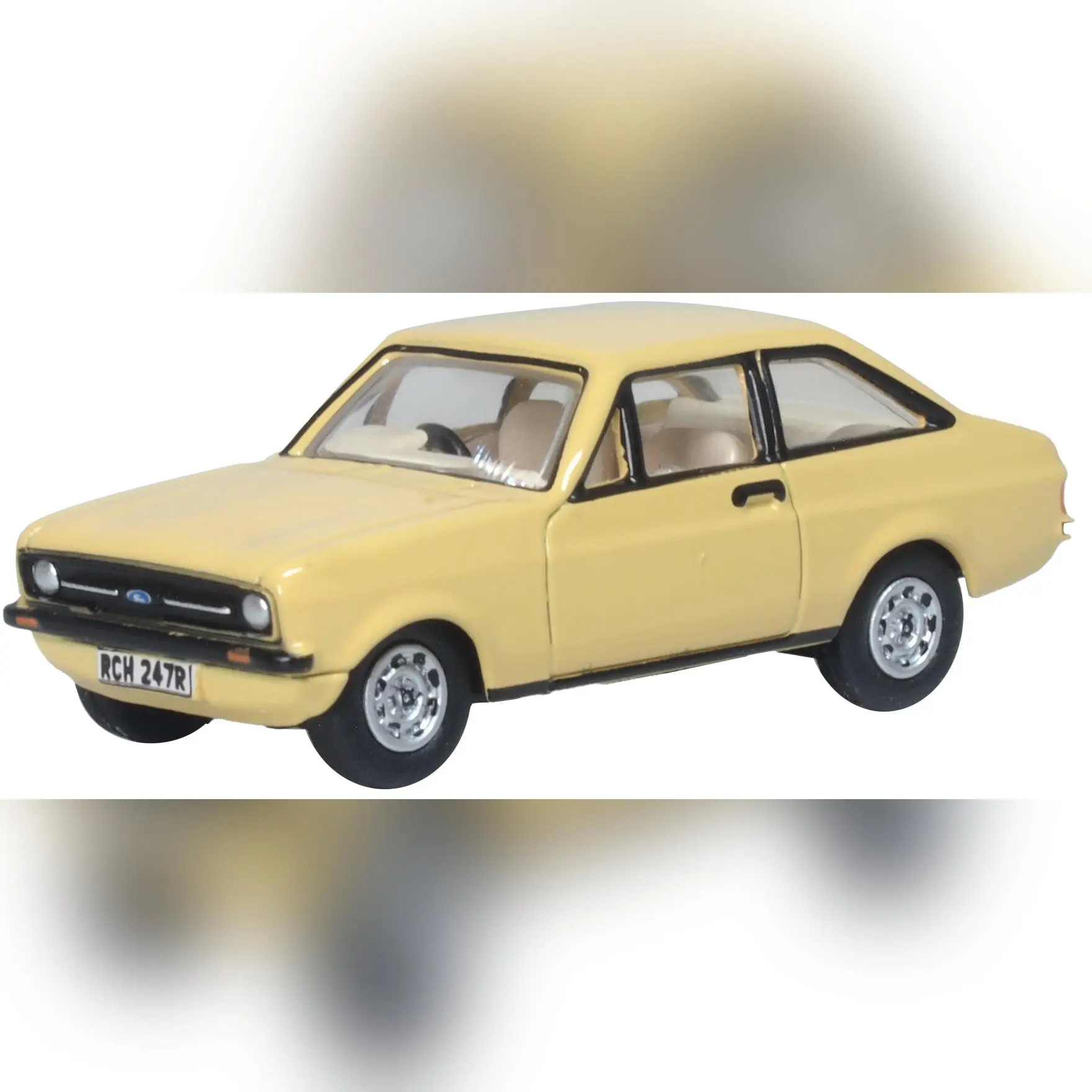 Oxford Diecast Ford Escort Mk2 Sahara Beige 1/76 Scale