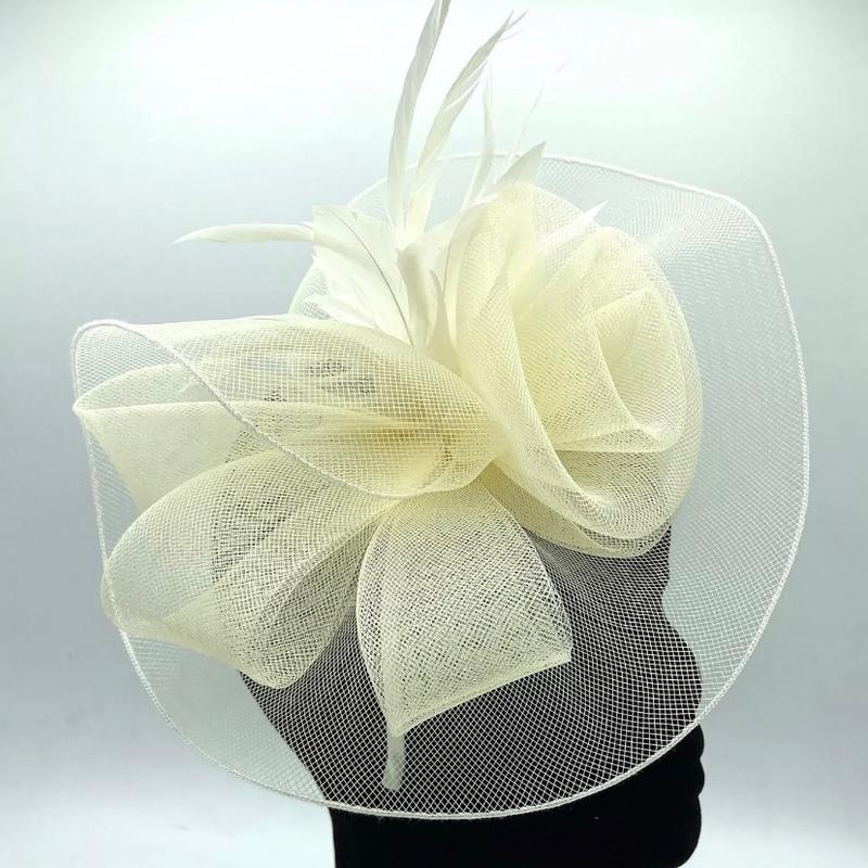 Feather Fascinator for Ladies - Includes Clip and Aliceband - Perfect for Royal Ascot, Races and Weddings 7