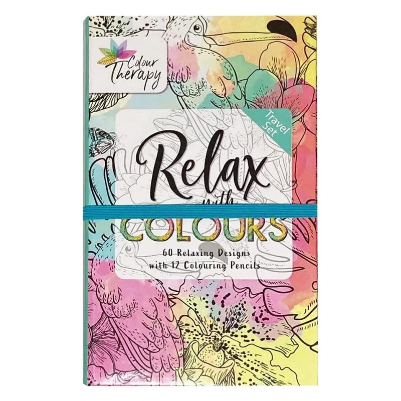 Styloo Adult Colouring Books and Pencils -Includes 12 Colour Pencils & 2 Books Having 60 Designs Each - Colouring Books for Adults Pack 1