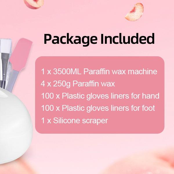Paraffin Wax Machine 207 pcs for Hand and Feet - Paraffin Wax Bath 3500mL Paraffin Wax Warmer Moisturizing Kit Solid Wax Heater for Hair Removal and Moisturizing Hand Wax Kit with Brush 7