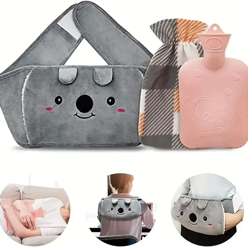Waist three-piece set, irrigation hot water bag, warm belt cloth cover, PVC water injection set, waist warm belly protection, winter indispensable hand warmer