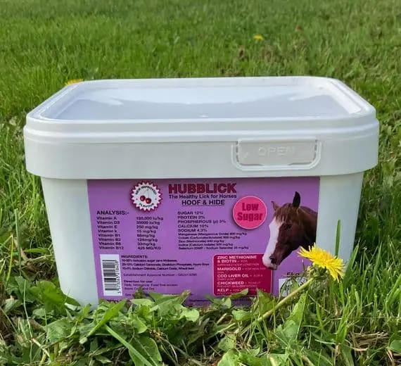 Hubblick Hoof And Hide 5Kg low sugar lick equine supplement