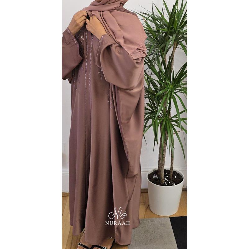 (NURAAH) AMAYA BUTTERFLY ABAYA (with scarf and inner belts) women 8