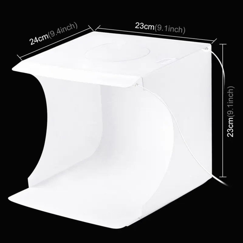 PULUZ Dual Light Lightbox Mini 40Pcs LED Light Room foliding Photography Lighting Softbox Tent Photobooth Backdrop USB Cube Box 5