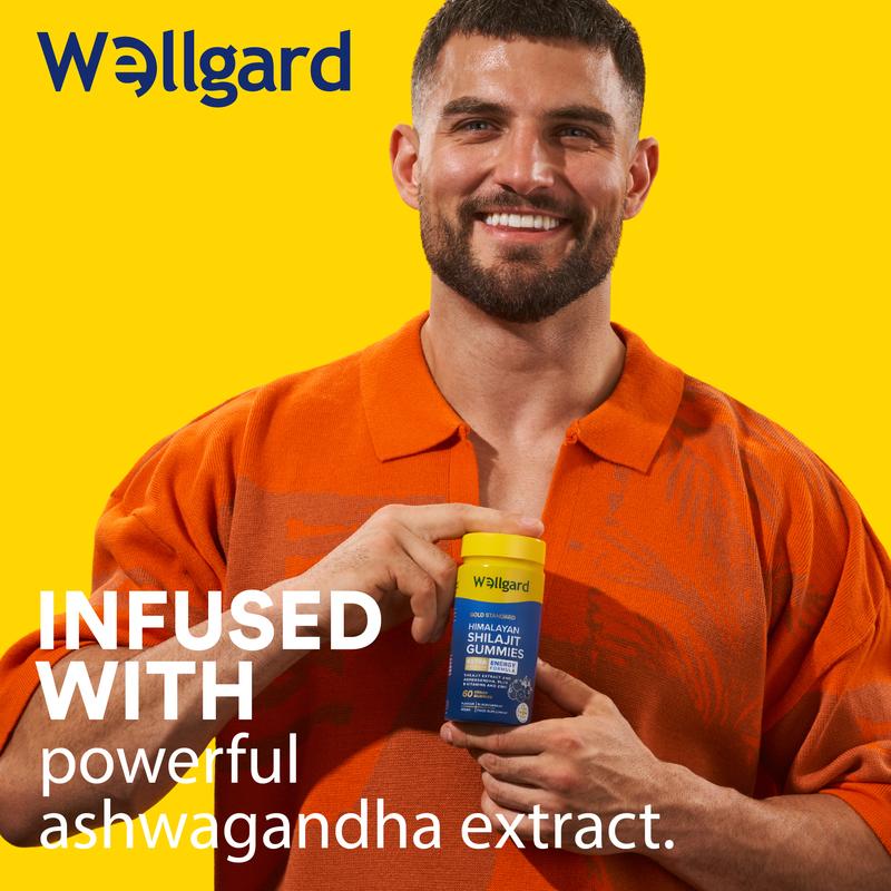 Wellgard Himalayan Shilajit Gummies with Ashwagandha, B12, B6 Vitamins, and Zinc shilajit Resin, Vitamin Gummies, Energy Gummies, Shilajit Supplements 5