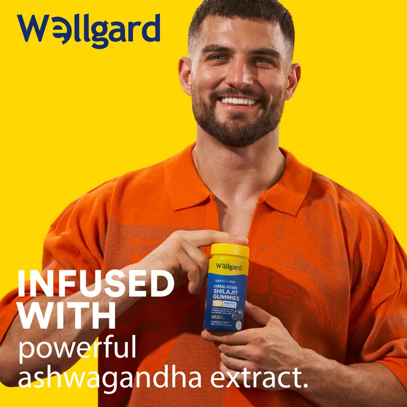 Wellgard Himalayan Shilajit Gummies with Ashwagandha, B12, B6 Vitamins, and Zinc shilajit Resin, Vitamin Gummies, Energy Gummies, Shilajit Supplements 5