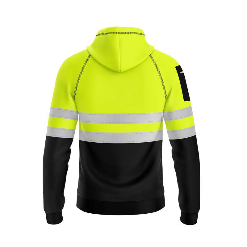 mymixtrendz Mens Outdoor Zipper Hoodie with 3 Zip Pockets Menswear Clothing Relaxed Fit Hooded Sweatshirt Top UK Size S-XXL 3