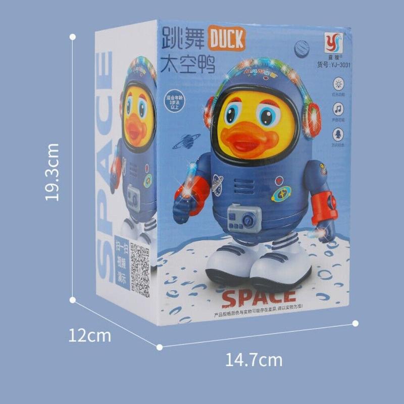 NEW Space Duck Dancing Robot with Light Music Cartoon Walking Sensory Educational Kids Toys Gift Set Multicoloured Kids Gift 5