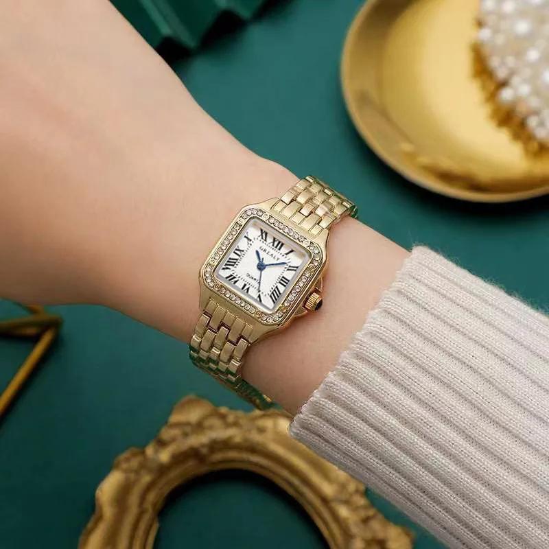 Women Watch Light Luxury Brand Stainless Steel Ladies Fashion Quartz Watches Business Female Clock Bracelet Wristwatch 5