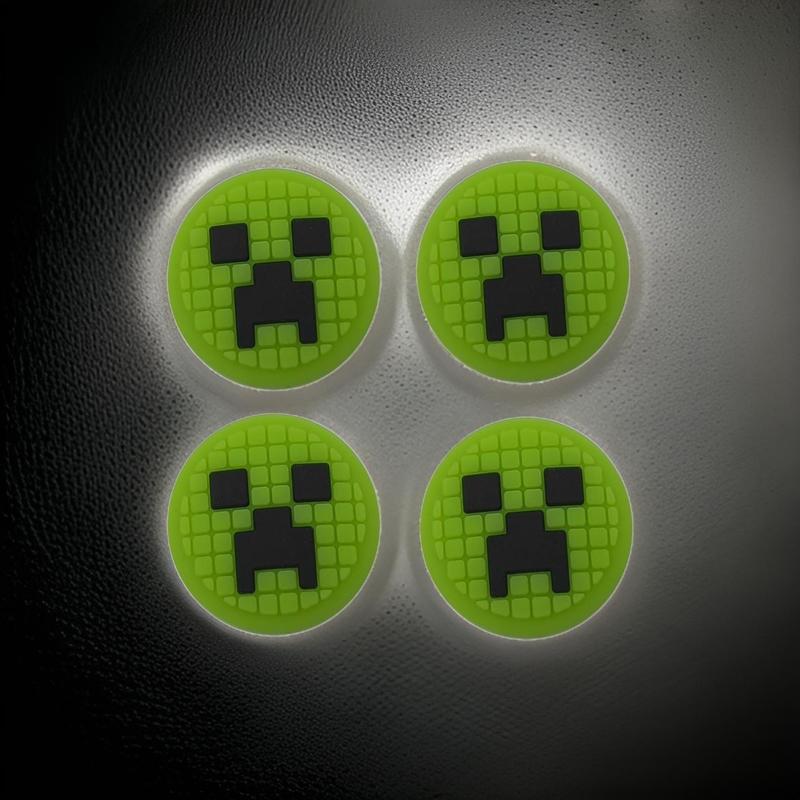 CrazyDiy Thumb Grips for Nintendo Switch, Switch Lite & Oled - 4 pcs - Green - High quality material Silicone 4