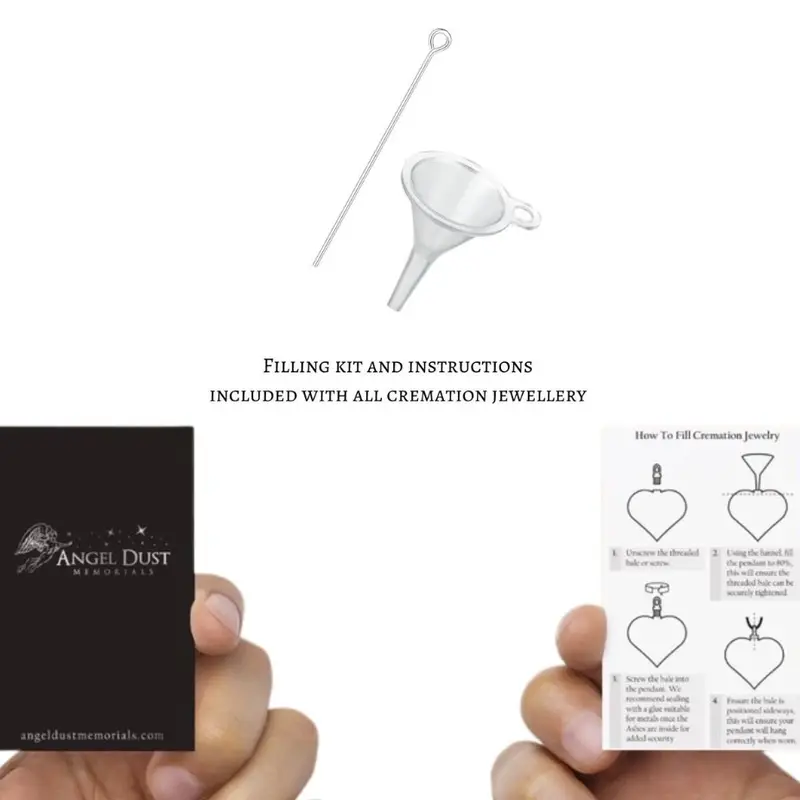My Daughter My Friend Heart Cremation Ashes Necklace - Free Chain - Free UK Delivery Memorial Jewellery. 1