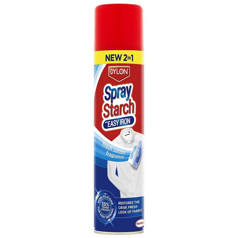 3 X Dylon 2-in-1 Starch Spray with Easy Iron 300ml, Ironing Aid That Restores Look of Fabric and Helps Remove Creases 7