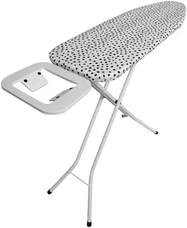 122cm Foldable LARGE STRONG FOLDING IRON BOARD IRONING ADJUSTABLE HEIGHT IN SMALL SIZE LIGHT WEIGHT NONSLIP Accessories Stainless Steel Thick Cover Lightweight