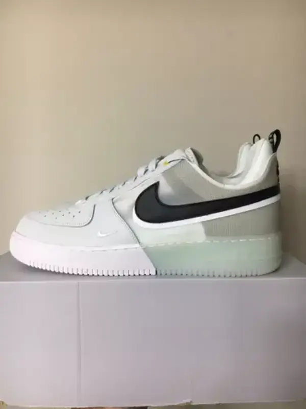 Nike Air Force 1 React 'Mint Dust' White Shoes, Size 13 DM0573-001 NEW no Lid,Movies Poster,Films Bedroom Posters,Vintage Lovers Fan Gift,Minimalist Wall Art "