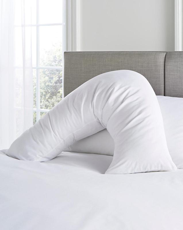 V Shaped Pillow & Pillow Cases SOLD SEPRATLY OR AS A PACK Back Support Extra Filled Orthopaedic Pregnancy Nursing Maternity Pillow with Pillow Cases 1