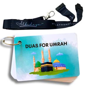Umrah Dua Cards With Lanyard | Madina | Islamic Gift | Quran | Muslim | Dhikr | Umrah Cards | Dua Cards | Allah | Islam | Children | Arabic