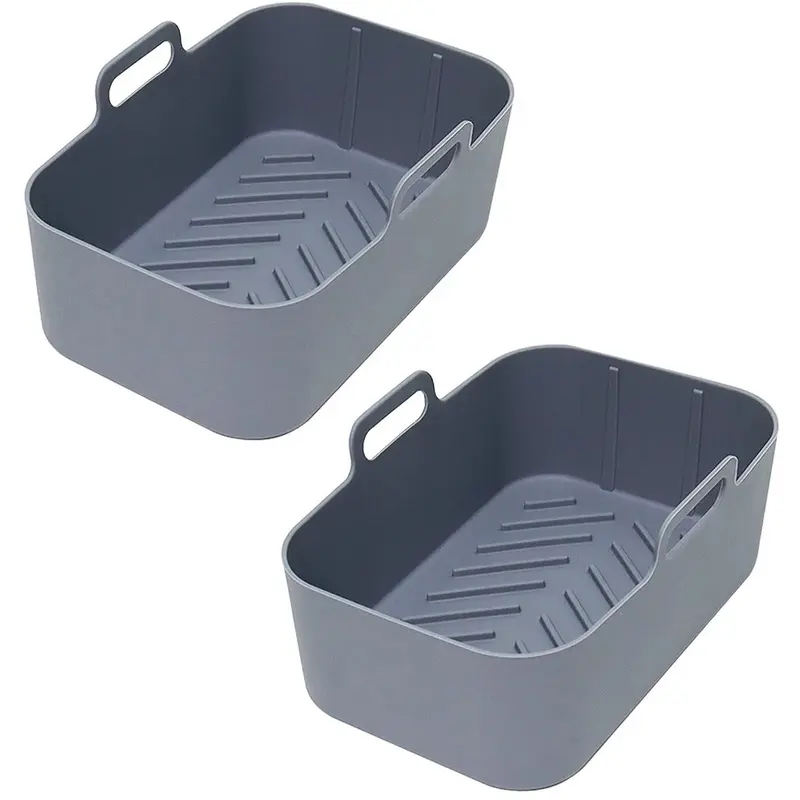 VegiMax Silicone Air Fryer Liner 2Pack for Ninja Dual Air Fryer Accessories 3