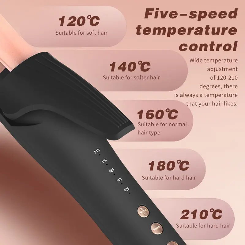 【￡10.99 for 2 weeks】【Free Shipping with £20+】【Linda UK】2 IN 1 Hair Straightener &  Curling stick,  zero damage hair# 4