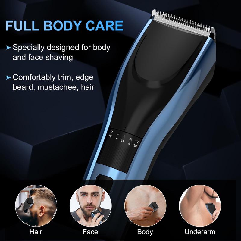 Sejoy Hair Trimmer Electric for Men Women rechargeable LED Display Hair Clipper  Beard Shaving Body Trimmer Professional Barber 5
