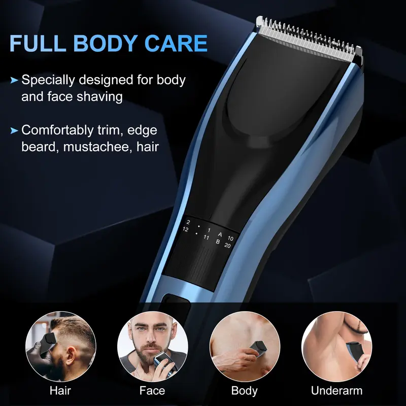 Sejoy Hair Trimmer Electric for Men Women rechargeable LED Display Hair Clipper  Beard Shaving Body Trimmer Professional Barber 5