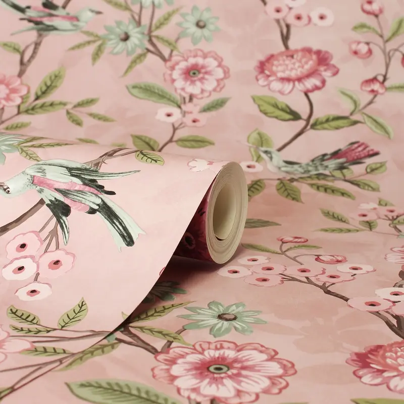 Fine Decor Eleanor Pink Wallpaper FD43445 pink  wallpaper 1