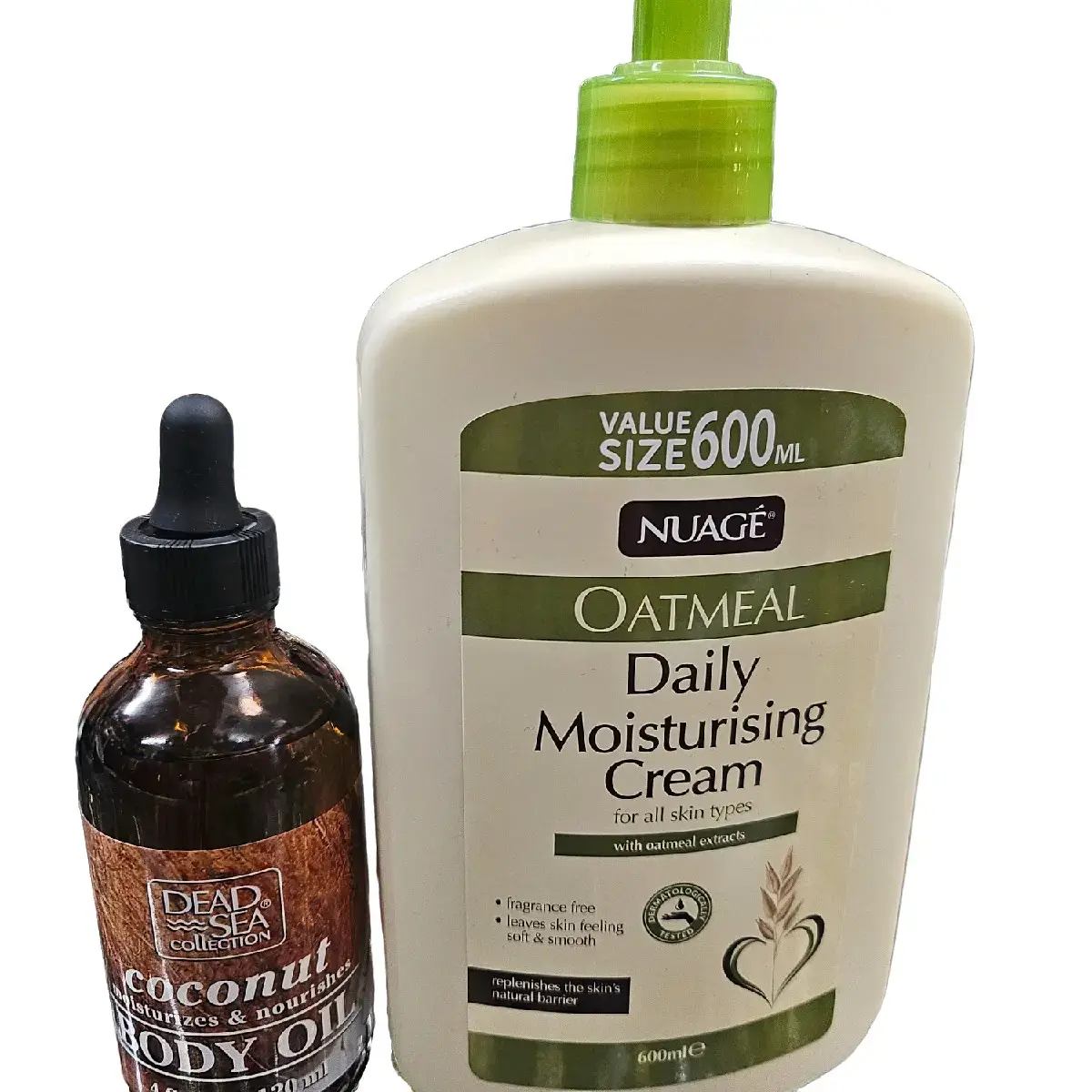 OATMEAL body cream and Dead sea collection  coconut oil moisturize and nourishes