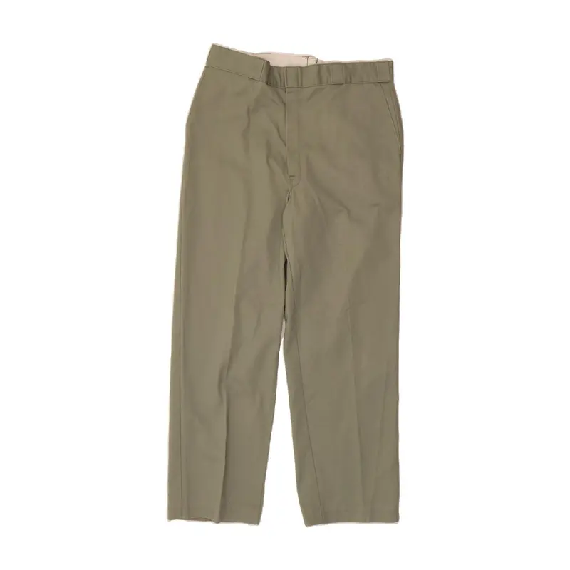 Pre-Owned Vintage L.L.BEAN Mens Straight Chino Trousers W36 L29 Green Polyester 0