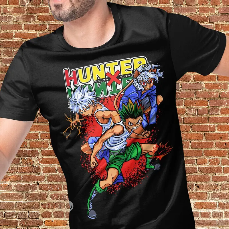Kidsmenwomen Japanese Anime Hunter X Hunter Gon Kurapika T-shirt 0