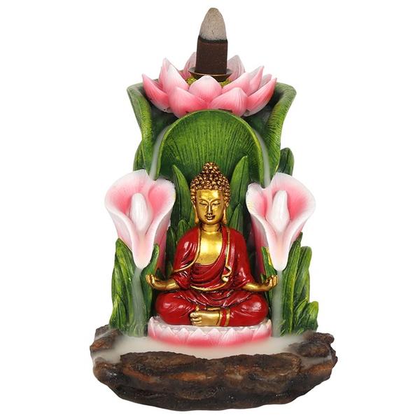 Colourful Buddha Backflow Incense Burner 0