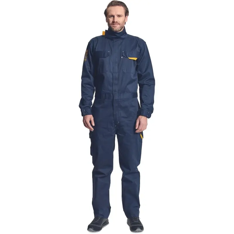Cerva Bass navy flame-retardant ARC anti-static welder's coverall - adjustable leg length  Menswear 4