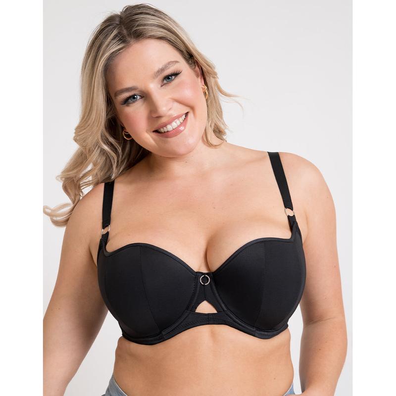 Curvy Kate Boost Me Up Padded Balcony Bra Black 3