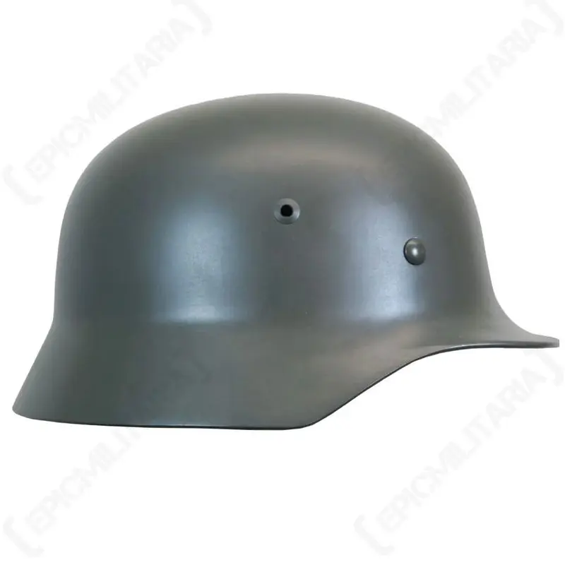 Reproduction WW2 German M35 Helmet - Leather Liner Quality Steel Army Stalhelm 1