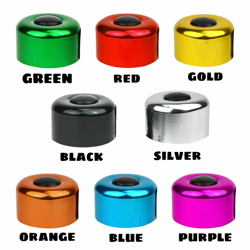 Kiddimoto Mini Bicycle Bells for Kids' Balance Bikes, Scooters, or Pedal Bikes - Durable Aluminum Construction - Bright Colors - Easy Installation - Loud and Clear Ringer - Great British Design and Quality - Ideal Gift