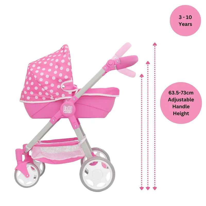 Dolly Tots Junior Roamer Dolls Pram 4