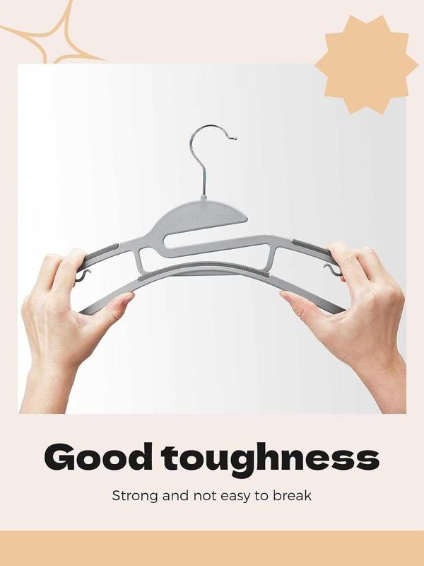 Non-Slip Heavy Duty White Plastic Coat Hangers Adult Size,50,80,100 pak hanger 4