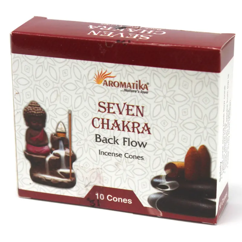 Aromatika Backflow Incense Cones (pack of 10) for Meditation, Aromatherapy & Reiki - Natural Herbs, Oils & Resins 8