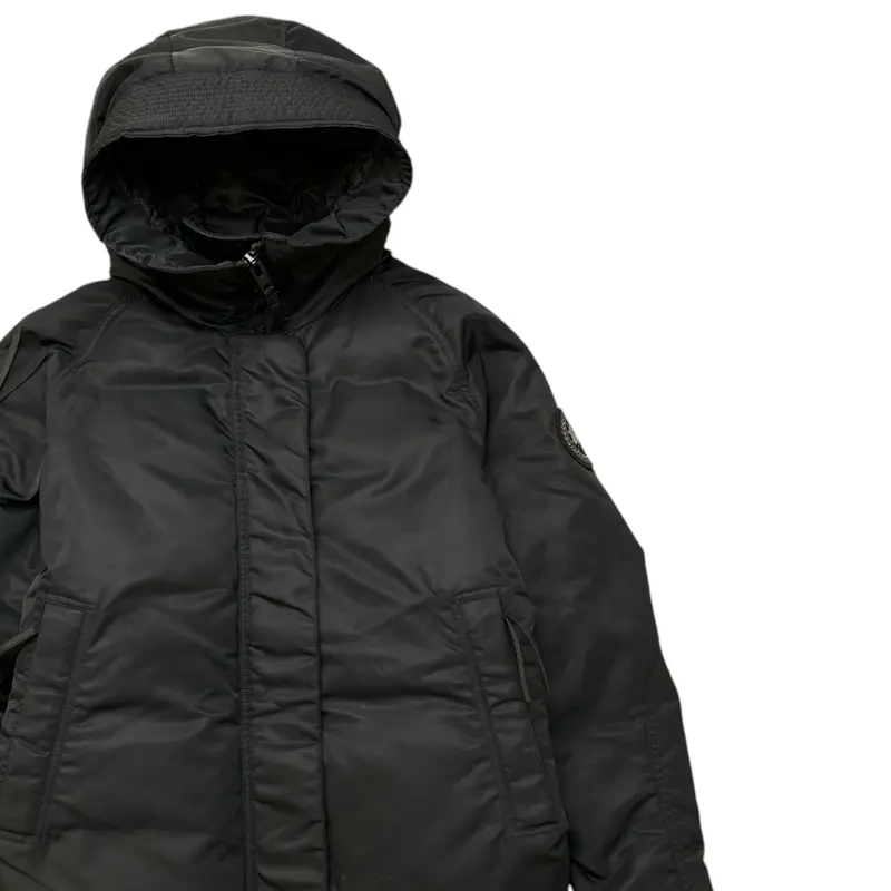 Preowned Canada Goose Women's Everleigh Bomber Down Jacket Black Size M 2