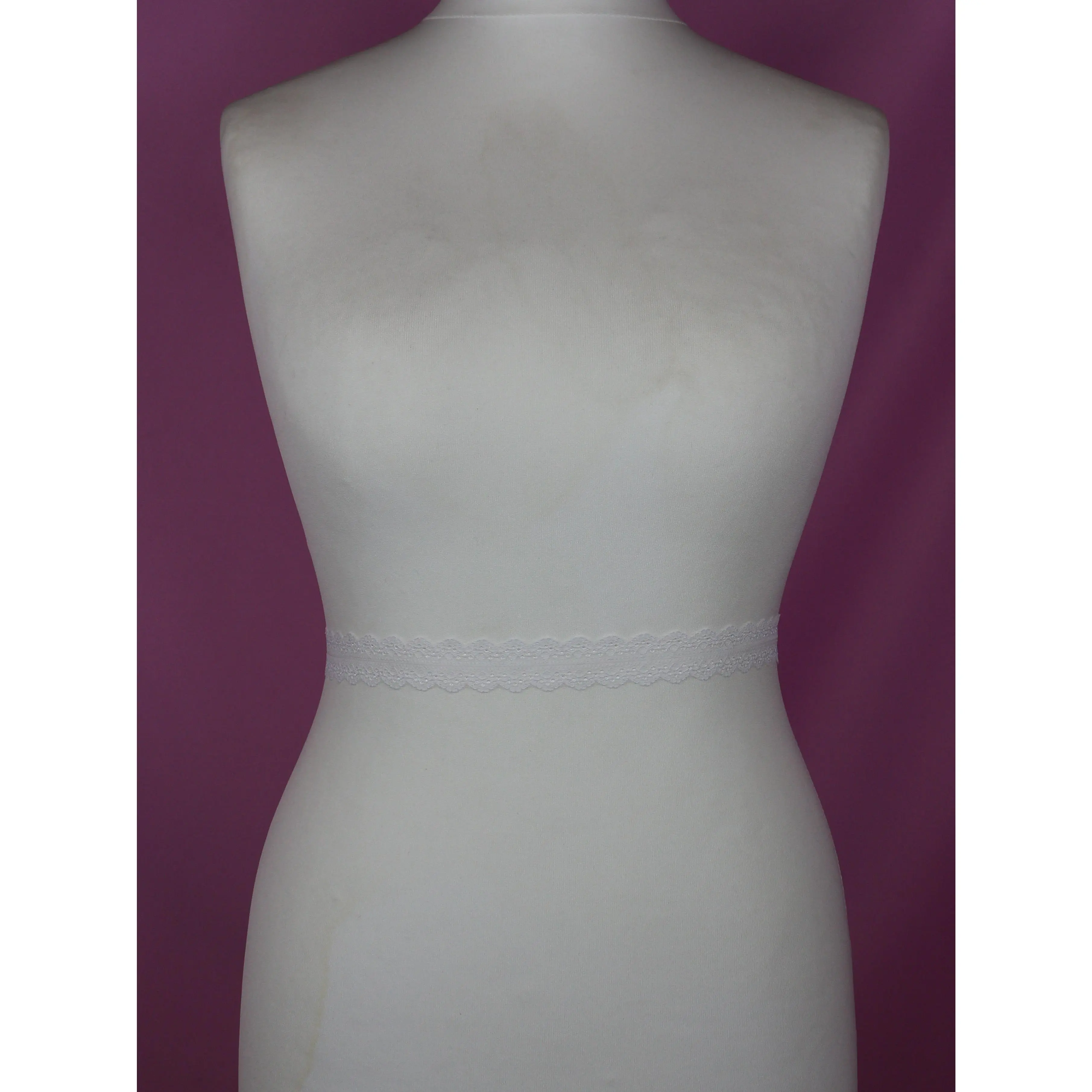 White Lace Trim - Chestnut