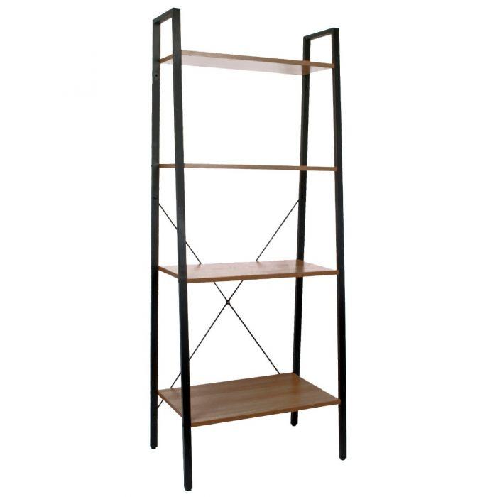 4 Tier Ladder Shelves Display Cabinet Bookshelf Unit for Home Living Room Furniture 5