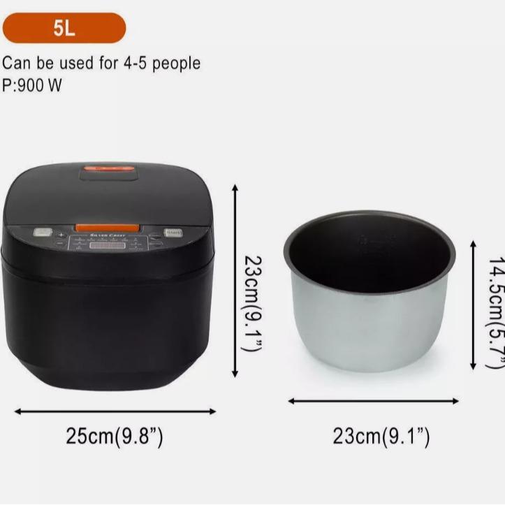 Intelligent 5L Rice Cooker Appointment Timing Heating High-fire Fast Cooking UK electric blender smoothie kitchen machinery small portable processor kettle 7