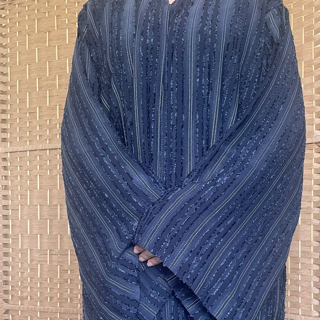 Hawa Abaya - Open Abaya with buttons and matching scarf