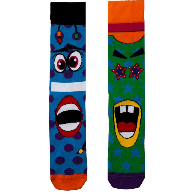 United Oddsocks The Funk Heads - Box Of 6 Colourful Mix & Mis Match Groovy Socks For Uk 6-11 | Eur 39-46 | Us 7-12. Fun And Quirky Birthday, Christmas, Father'S Day Novelty Gift For Men Menswear Soft Breathable Comfy 1