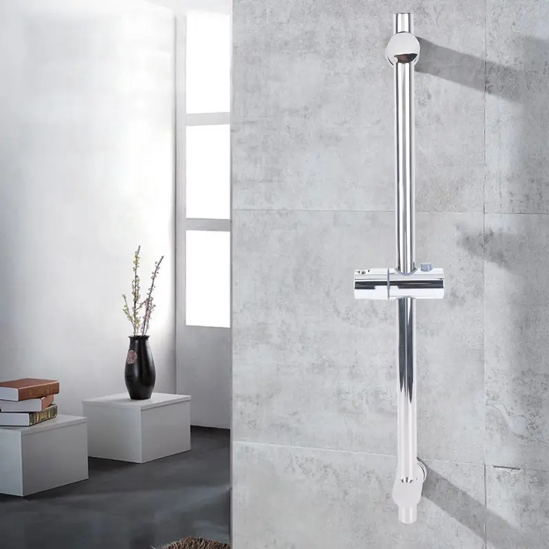 Adjustable 304 Stainless Steel Bathroom Tool 25.98in Sprinkler Lifting Rod Shower Slide Bar 1