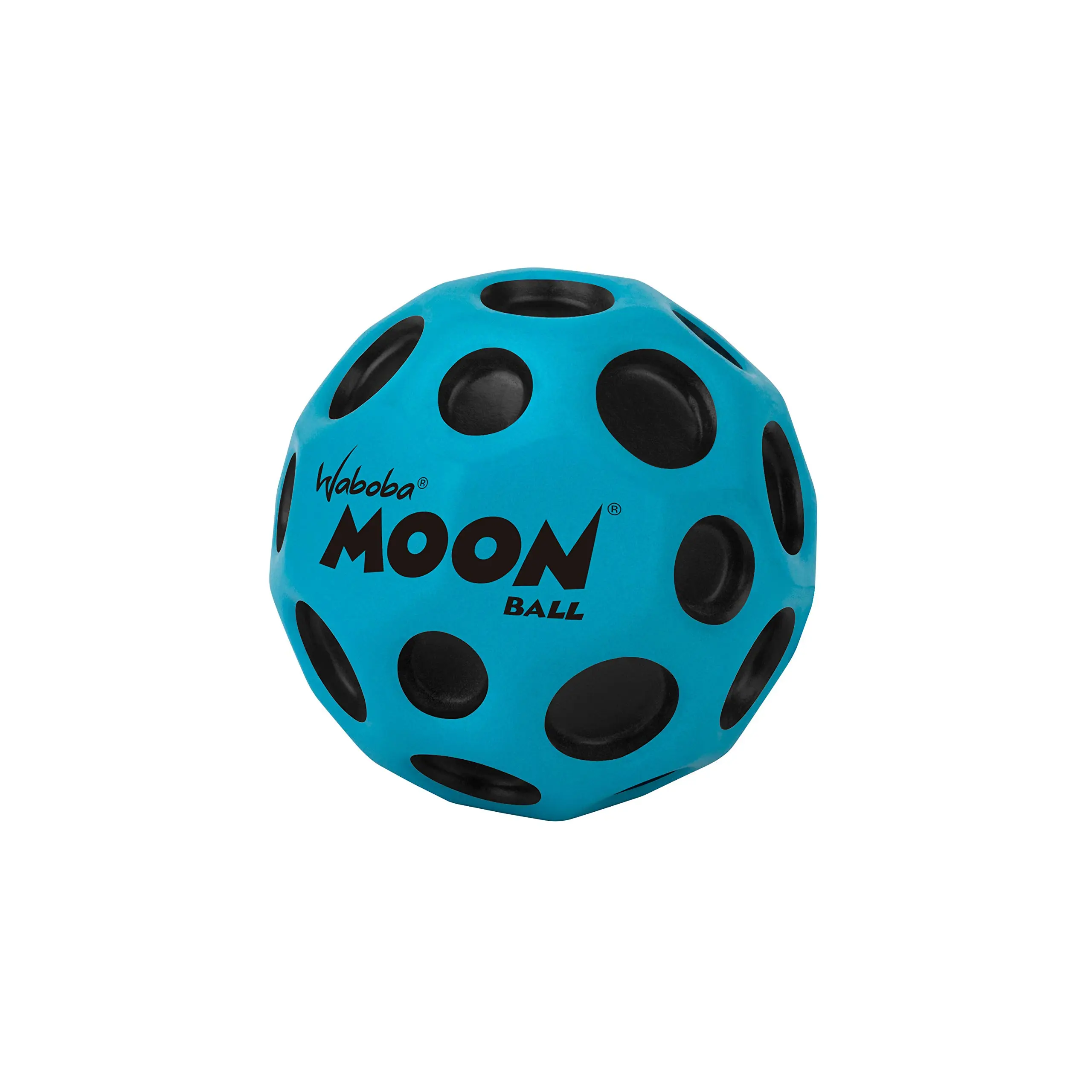 Waboba The Original Moon Ball - Hyper Bouncy Ball - All Ages Extreme Bounce and Fun - Perfect for Active Play and Outdoor Games - Black/Silver