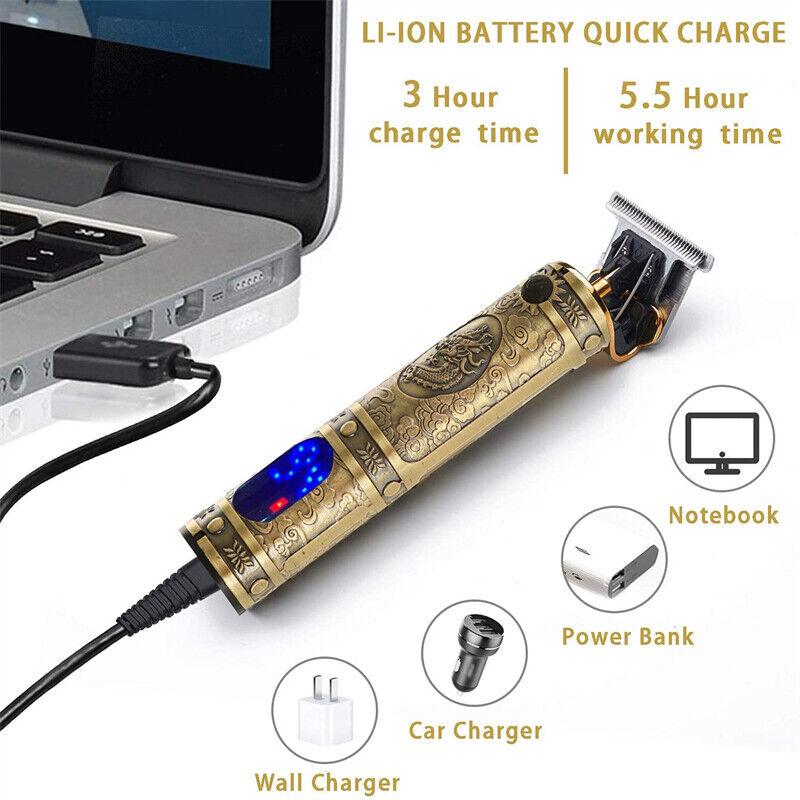 Product Introduction of Hair Clippers Men Professional Beard Trimmer,Cordless Electric Self Hair Clippers with LCD Screen,Precision Outliner Trimmer-Smooth Clipping,-Rechargeable Battery,Gifts for Men Comfort Multicolor 9