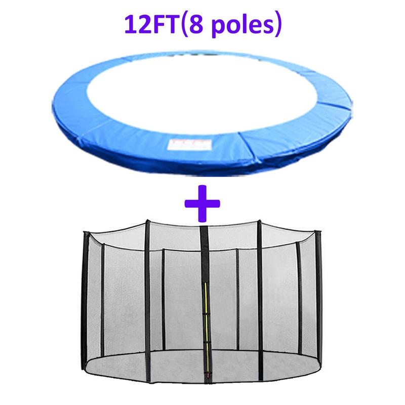 12FT Blue Replacement Trampoline Spring Cover Padding Pads Safety Net 0